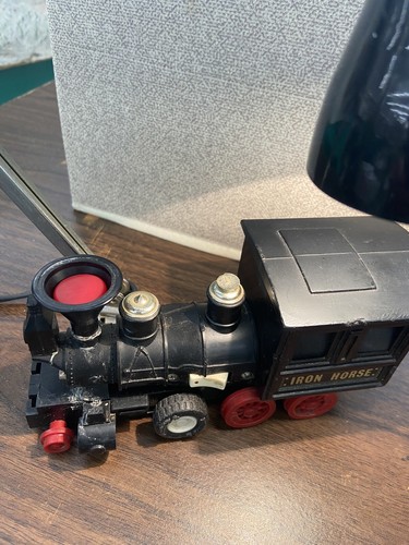 Lampada ferrovia modello treno vintage antica luce tavolo scrivania - Foto 7 di 9
