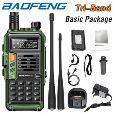 BAOFENG UV-S9 PLUS Walkie Talkie Tri-Band VHF UHF Funkgerät 16KM Reichweite
