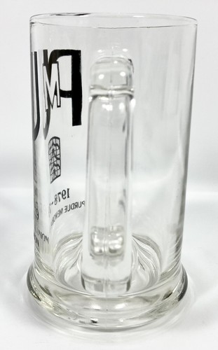 Purdue Memorial Union University Glass Beer Stein Mug 15 oz. Vtg 1978 - 1979 EX - Picture 6 of 11