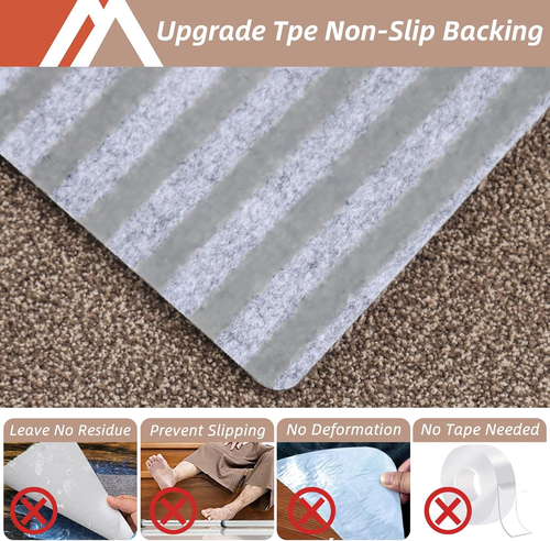 Stair Treads Non-Slip Carpet Mat 28Inx9In Indoor Stair Runners for Wooden Steps, - Picture 4 of 9