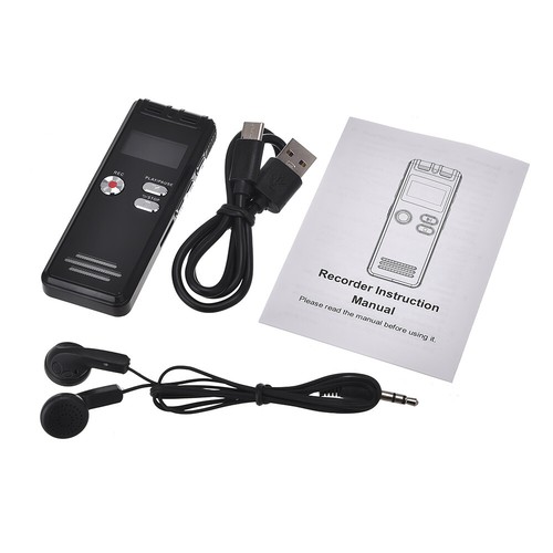 Digital Voice Recorder 64GB Audio MP3 Player Dictaphone Sound Recording Portable - Picture 15 of 15