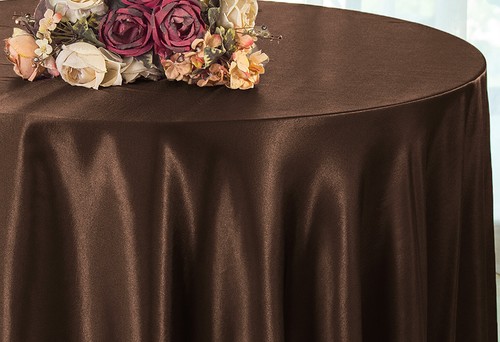 Ropa de cama de boda Inc. Manteles redondos satinados premium de 90" - Imagen 55 de 58