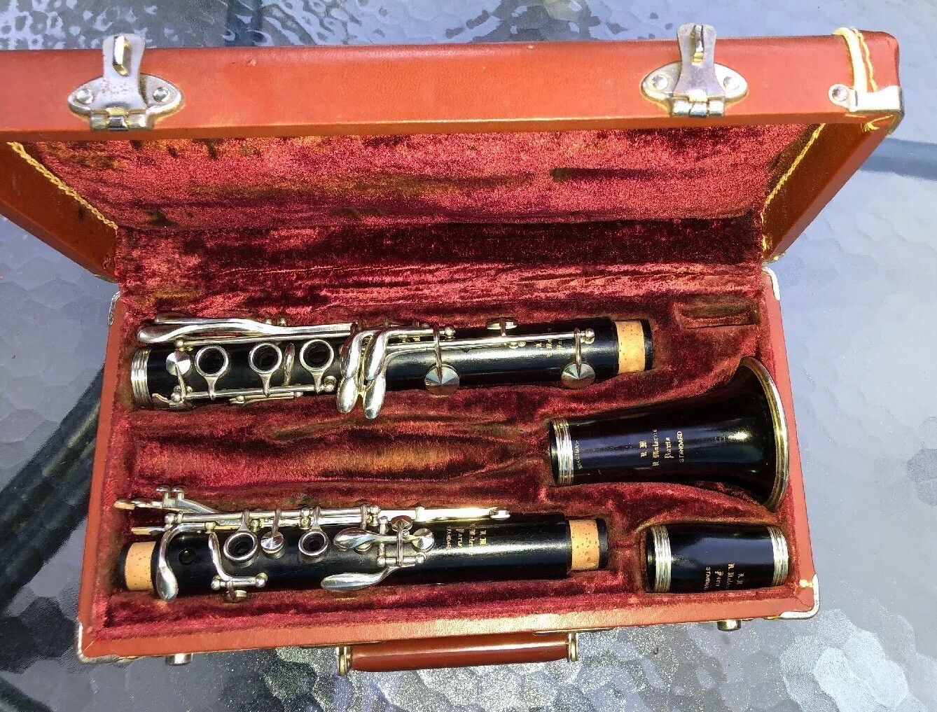 R Malerne Paris Standard Hard Wood Vintage Fully RestGoldt Bb Clarinet R Malerne Paris Standard Hard Wood Vintage Fully RestGoldt Bb Clarinet