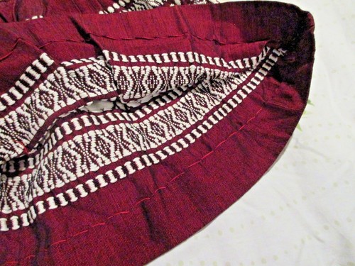 Vintage Jugend Mädchen mexikanischer Rock Größe 10 burgunderrot voller Rock von Lanza Mex * süß - Bild 6 von 6