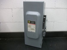 SQUARE D DISCONNECT TYPE 1 H363N 100AMP 600VOLT 3POLE FUSIBLE