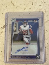 2021 Clearly Donruss KADARIUS TONEY Rated Rookie AUTO 🔥🏈 Perfect Condition!