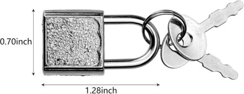 10 Stück Tagebuch Vorhängeschloss, Mini Schlösser mit Schlüssel, kleine Gepäckschlösser für Reisen, - Bild 2 von 7