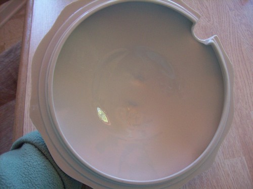 VINTAGE GERMAN CHINA TIRSCHENREUTH FLEUR DE LIS GREEN SMALL VEGETABLE LID - Picture 3 of 3