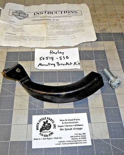 HARLEY DAVIDSON 50518-83B RIGHT FLOORBOARD STAY 1 QUANTITY VINTAGE FREE SHIPPING - Imagen 1 de 3
