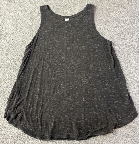 Old Navy Dark Gray Sleeveless Tank Top Rayon Spandex Size XXL