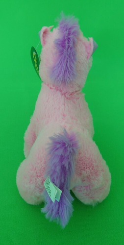 Kids Plush Colorful Horse, Toy Works, 7 inch - Picture 6 of 7