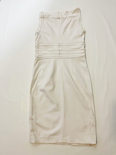 diane von furstenberg white squere neck dress size 8 - Picture 3 of 4