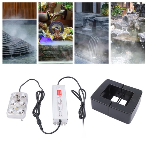 6-Head Ultrasonic Mist Maker Fogger Water Fountain Pond Atomizer Air Humidifier