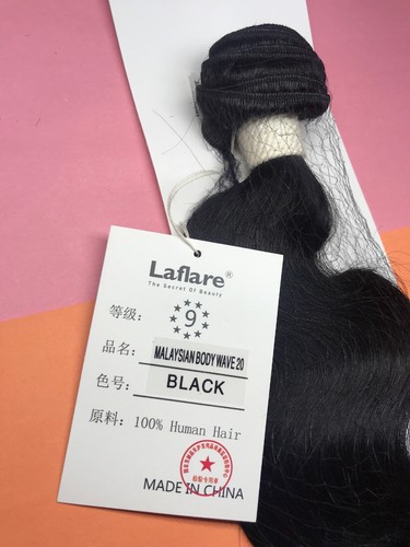 Laflare Malaysian Virgin 100%_Human Hair_Bundle_Body_Wave_20"_#BLACK - Picture 2 of 6