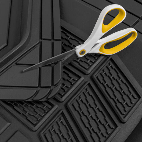 CAT Black Car Floor Mats Full Set - Universal Heavy Duty Trim To Fit Floor Ma... - Bild 9 von 10