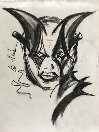 "Inner Demons" Charcoal Original lori clark Drawing 11" x 14" US Now - Picture 5 of 8