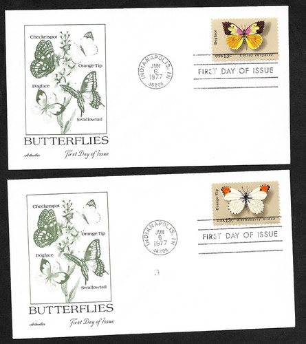 #1712-1715  13c Butterflies -Set of 4 Artmaster FDCs - Picture 3 of 4