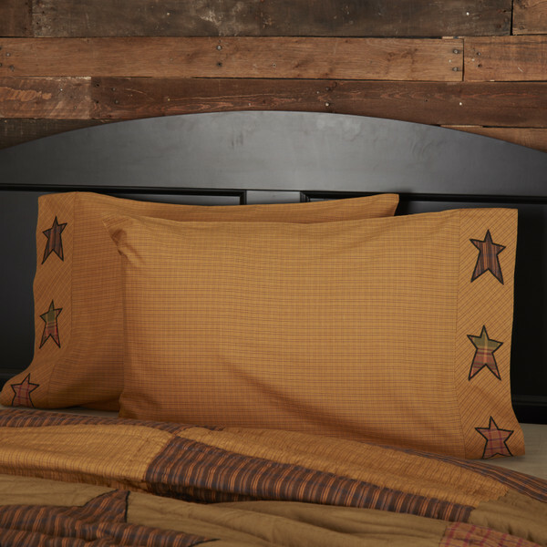 Farmhouse Star Queen Quilt 94Wx94L - Allyson's Place | Primitive Home Décor