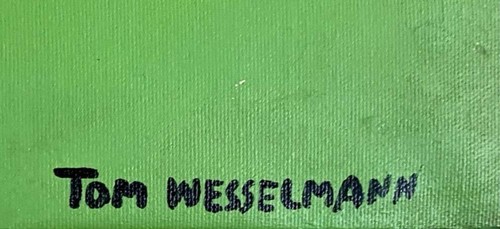 TOM WESSELMANN OIL ON CANVAS PAINTING RARE SIGNED - Picture 2 of 2