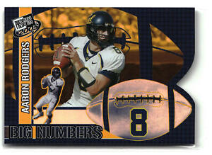 Aaron Rodgers 2005 Press Pass #BN 17 Big Numbers California Golden Bears