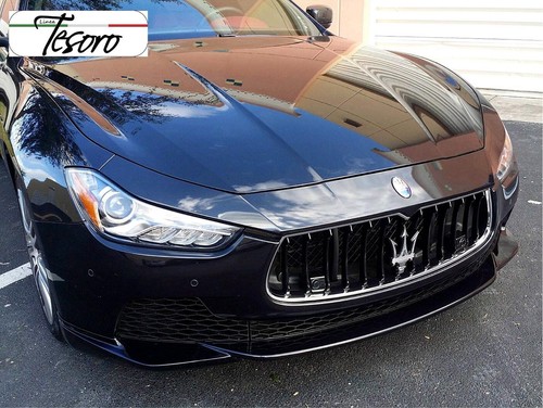 Maserati Ghibli 2014-17 Tesoro 2pcs Front Lower Spoiler FRP Primer Made in USA - Picture 8 of 12