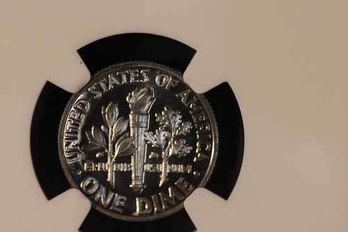 Moneda de diez centavos S Roosevelt 1970 - NGC PF67 #005 - Imagen 8 de 8