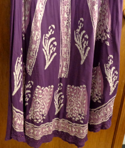 Soft Surroundings Purple Boho Hippie Flowy Maxi Dress Women XL 46" chest - Picture 4 of 7