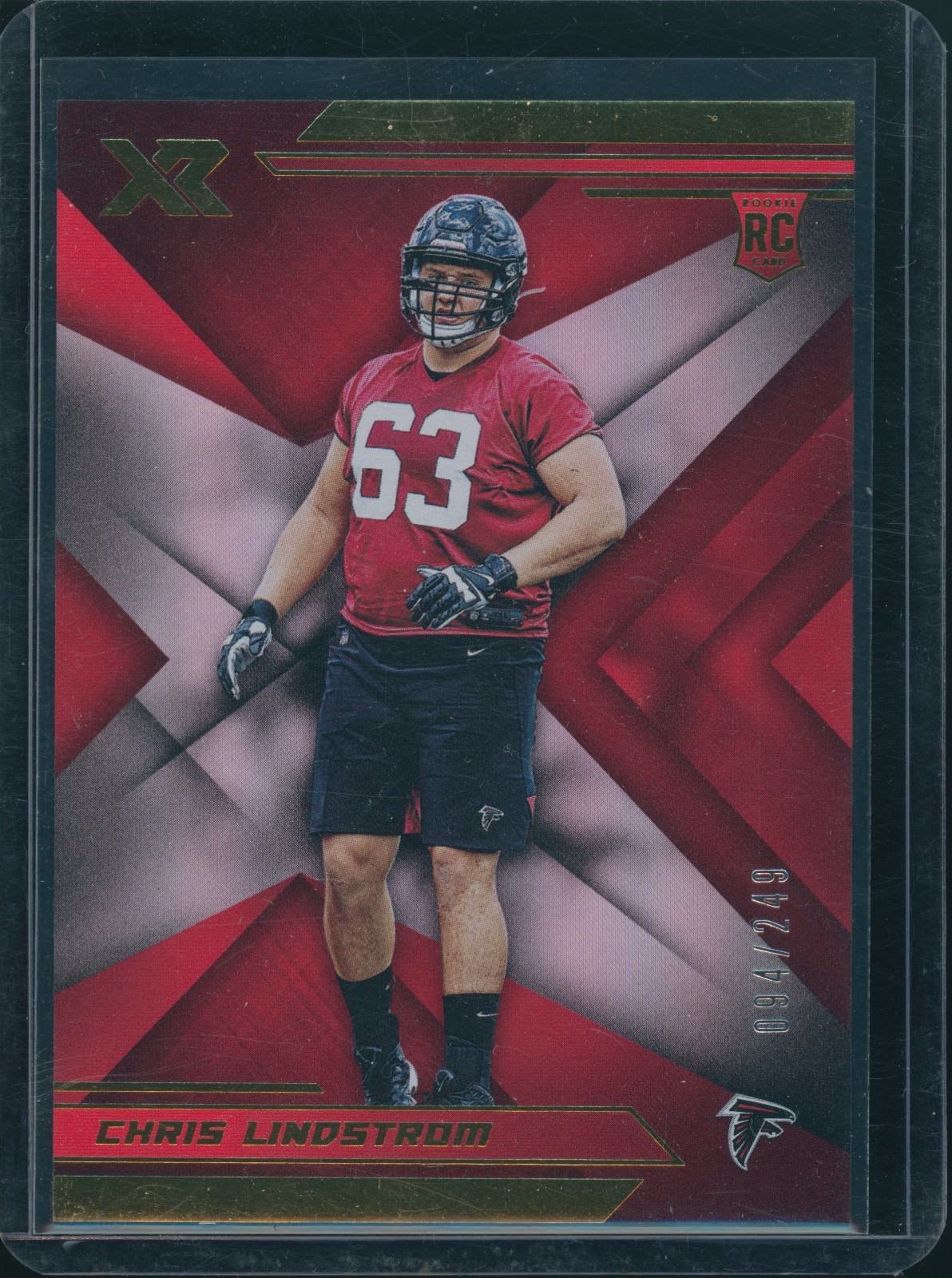 Chris Lindstrom Panini XR #187 Red