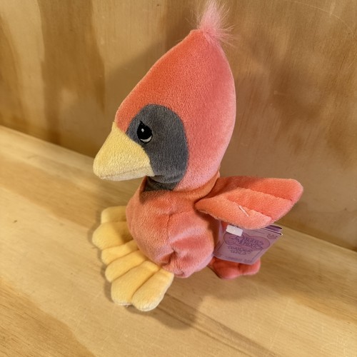 Enesco Precious Moments Tender Tails Soft Bean Bag Sculpture Pink Cardinal Bird - Picture 2 of 7