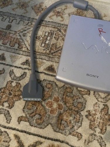 SONY PCGA-CD5 External Portable CD-ROM Drive VAIO Vintage - Afbeelding 3 van 8