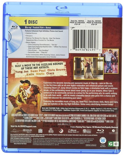 Step Up (Blu-ray) Channing Tatum Jenna Dewan Mario Drew Sidora (US IMPORT) - Picture 2 of 3