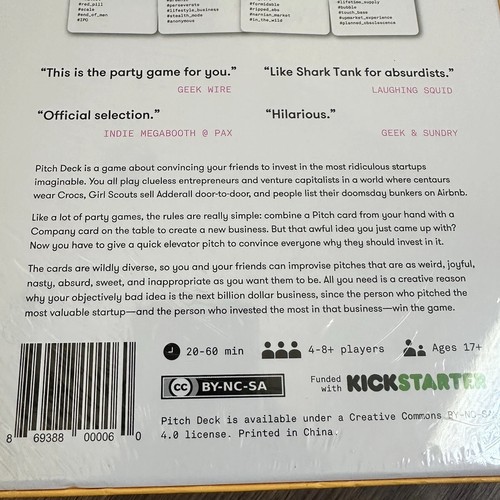 Pitch Deck Spiel Kickstarter Strategie Partyspiel Palm Court Card Sealed NEU - Bild 3 von 5