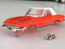 NOS Auto World 1967 Chevy Corvette Conver Thunderjet HO Slot Car Body Run on AFX
