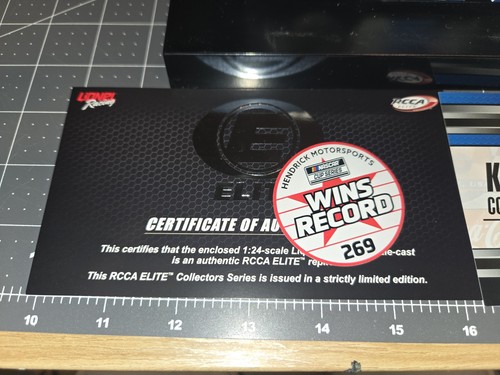 2021 Kyle Larson 1/24 RCCA Elite Charlotte Coke 600 Win Liquid Color - Picture 4 of 8