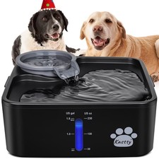 Kastty 2 Gallon Dog Water Fountain Ultra Large/Wide Pet Fountain BPA-Free Pre...