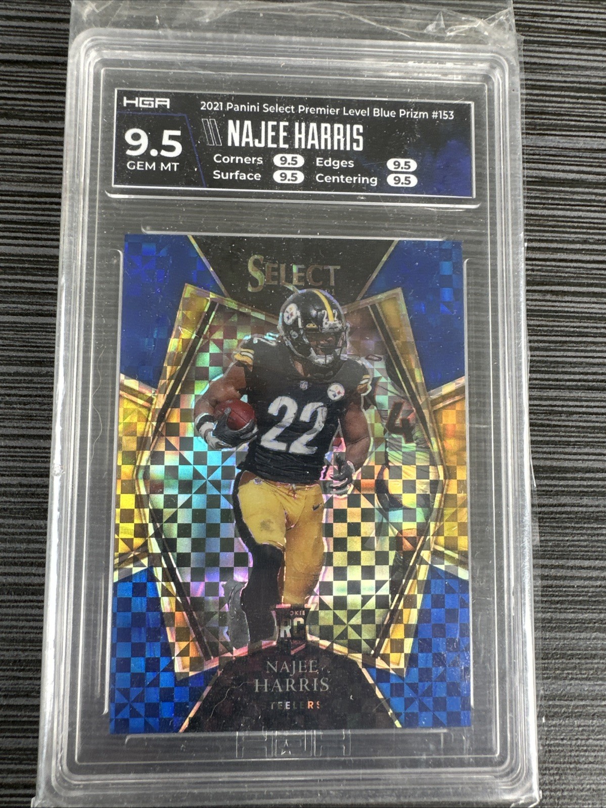 2021 Panini Select - Premier Level Najee Harris #153 Blue Prizm /149 (RC)