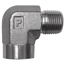 Parker 1/4 Cd-Ss Hydraulic Hose Adapter, 1" L, 5000 Psi