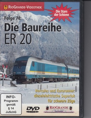RIO GRANDE Videothek  Die Baureihe ER 20 Eurorunner  DVD FSK 0 Top Zustand