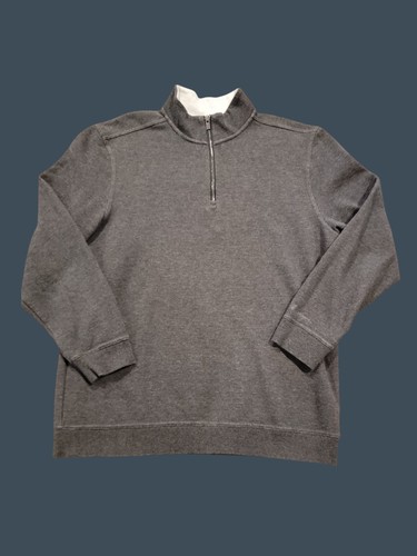 Walter Hagen 11 Majors 1/4 Zip Pullover Sweater Men’s L Gray Fleece Lined Golf - Picture 2 of 10