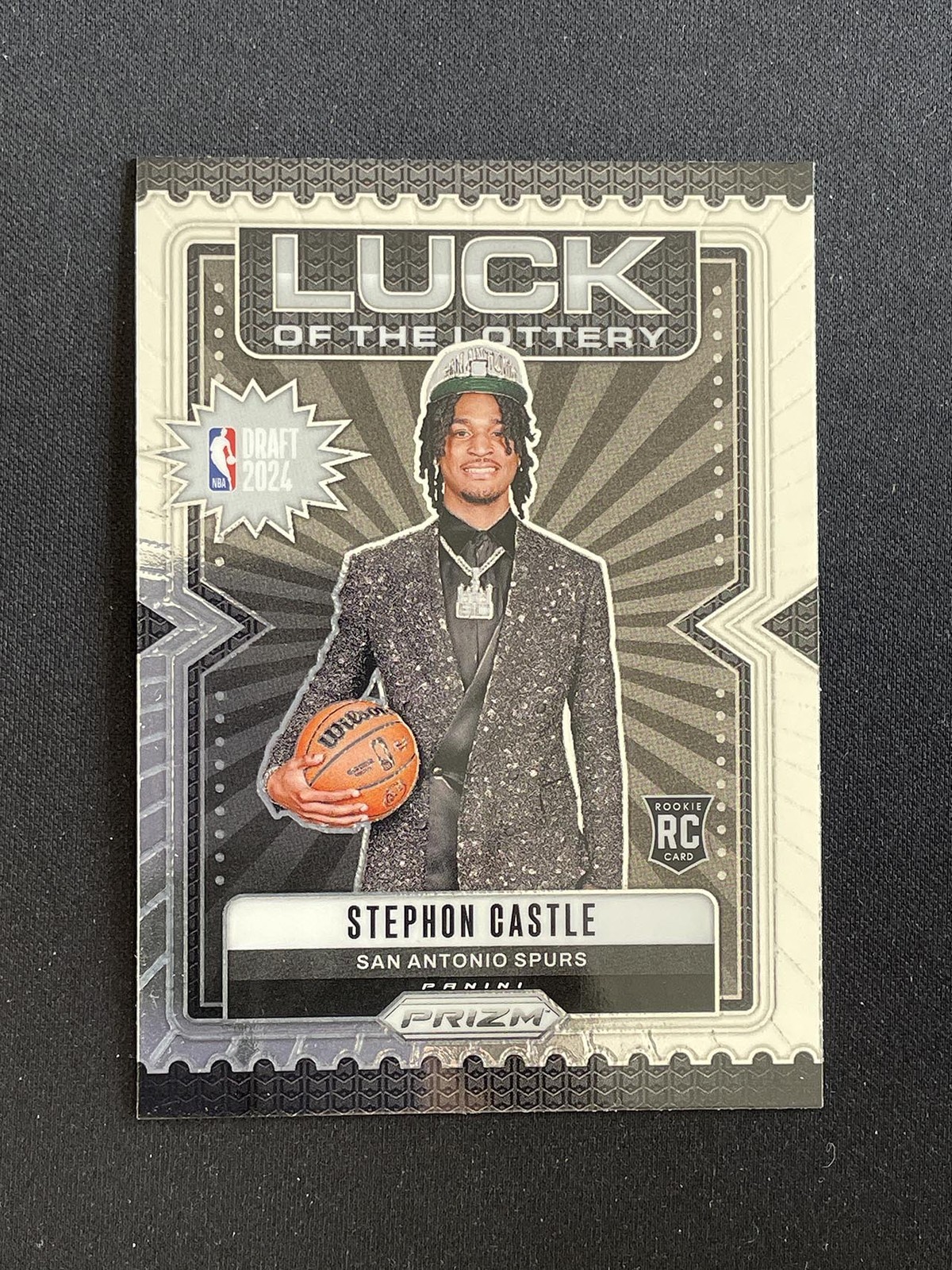 Stephon Castle 2024-25 Panini Prizm Luck of the Lottery RC #12