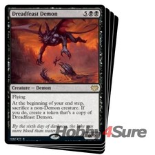 Dreadfeast Demon X4 M/NM Magic: The Gathering MTG Innistrad: Crimson Vow