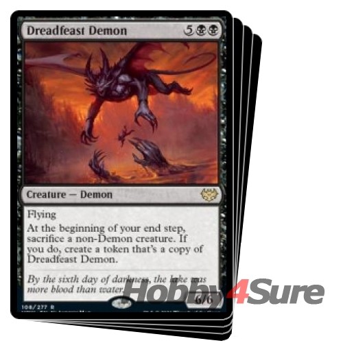 Dreadfeast Demon X4 M/CASI NUEVO Magic: The Gathering Magic: The Gathering Magic: The Gathering Innistrad: Crimson Vow - Imagen 1 de 1