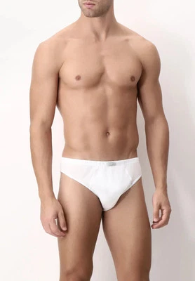 OFFERTA 6 PEZZI CAGI 1208 Slip bassI da uomo in Filo di Scozia BIANCO-NERO-BLU