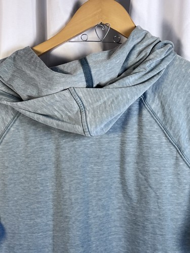 AnyBody Beach Washed French Terry Hoodie Heather Green EUC SOFT!!! Large - Picture 9 of 13