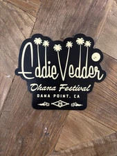 Eddie Vedder 2025 Ohana Palm Trees Sticker Dana Point California