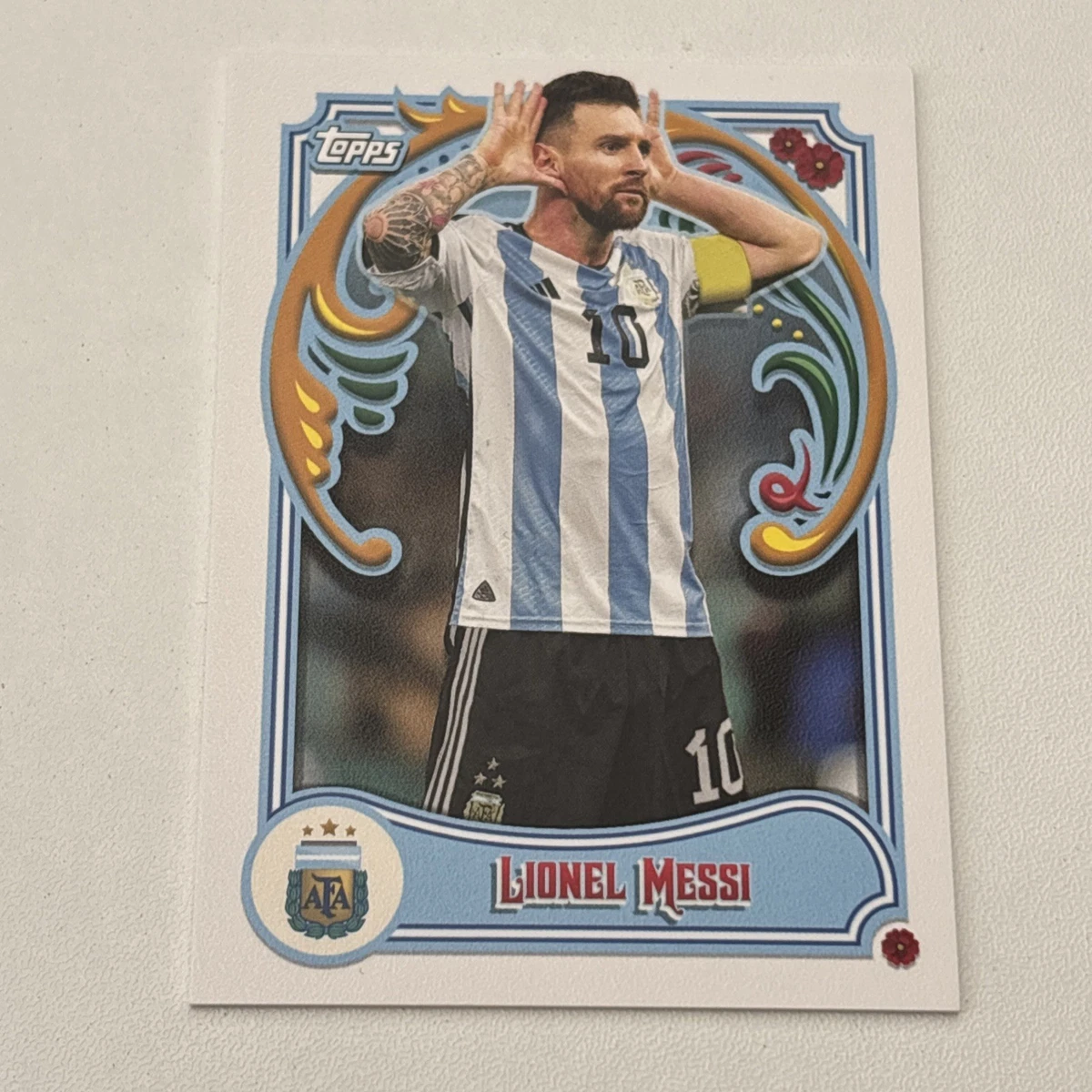 Topps Argentina Fileteado Lionel Messi #20 Trading Card 2023 for