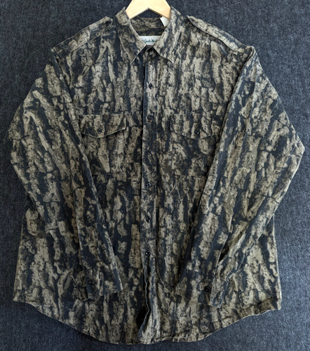 Vintage Gander Mountain Camo Shirt Mens Size XL Ripstop Timber Ghost Made In USA