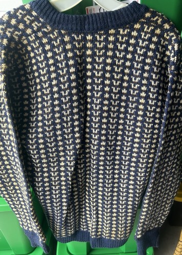 Frühe Norwegen PETERSEN & DEKKE Wolle 1Ski Fischer Pullover Etikett Gr. 50 (M) Bilder! - Bild 6 von 10