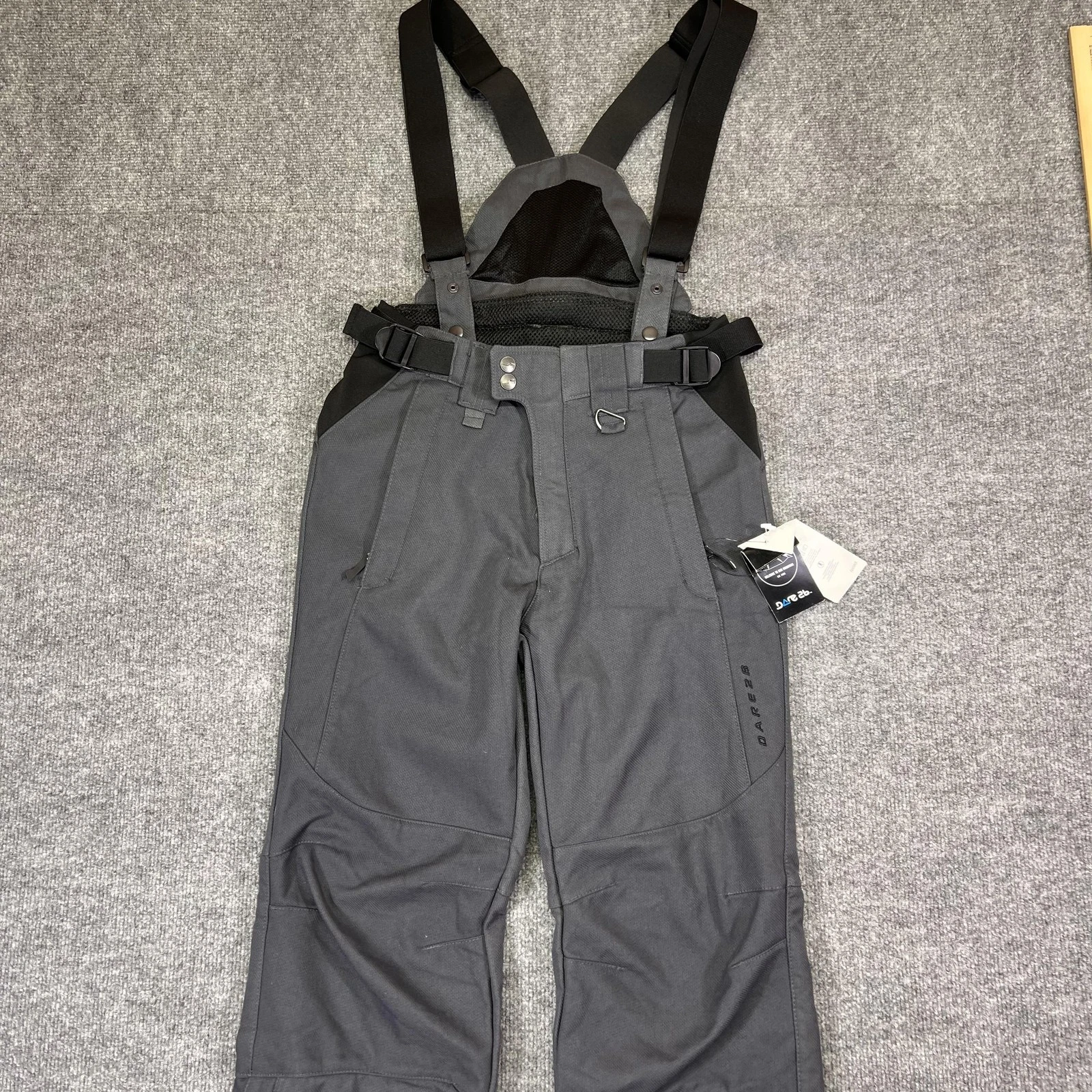 Dare 2B Pants Mens Small Gray ILUS D-LAB Softshell Snow Pants 32x32 Windproof