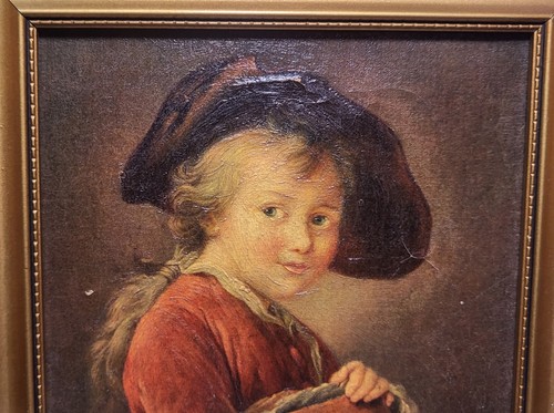 Young Scholar von Drouats Impasto Serie Canvasart limitierte Kopie 26x31 gerahmt - Bild 3 von 24